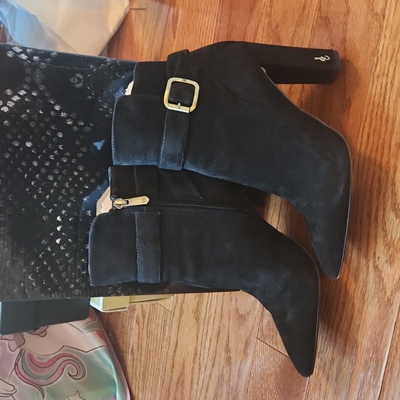 Sam Edelman Rita Suade Booties/Boots - Picture 6 of 12